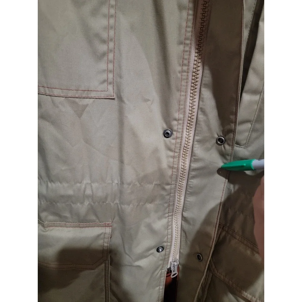 Fieldmaster Mens Khaki Jacket‎ Zip and Button Heavy Size 2XL?? Vintage